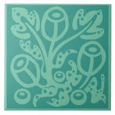 See a recent post on tumblr from @crossingdesigns about floral pattern. Floral Botanical Tile In Subtle Greens Floral Style Flower Flowers Stylish Diy Personalize Green Decor Floral Botanical Floral Style