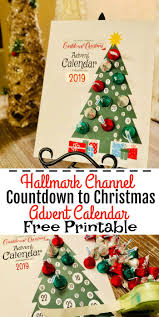 Diy Hallmark Channel Countdown To Christmas Advent Calendar Free Printable Finding Debra Christmas Advent Calendar Christmas Advent Christmas Countdown
