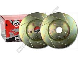 Double disc grinding eliminates run out, provides near perfect disc. Fiat Panda Ii 1 4i 16v 100 Hp Brembo Slotted Front Brake Discs Fs054000 Only 218 12