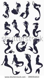 Black And White Mermaid Sketch Set Black And White Ink Sketch Of Mermaids Hand Drawn Black And White Sketch Of Singing Mermaid With Moray Eel Vector Illustration Silhouett Mermaid Images Black White Sketches Sketches