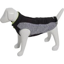 Pup Crew Pro Black Reflective Flex Knit Tech Dog Jacket Small Medium