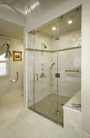 No Threshold Shower Traditional Bathroom Also Ceiling Lighting Frameless Shower Door Gray Walls Recessed Lighting Shower Bench Shower Tile Subway Tile Tile Floors Tile Stripe Zero Threshold Shower Finefurnished Com