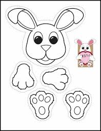 The happy easter double garland banner is inspired by dyed easter eggs and is perfect for your mantel this spring. Bunny Rabbit Template Easter Crafts Pinterest Sacks Cute766