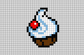 Cupcake Pixel Art Pixel Art Pixel Art Grid Pixel Art Design