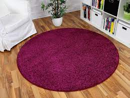 Diese entzückende runde filz kugel teppich ist handgefertigt aus 100 % neuseelandwolle. Hochflor Velours Teppich Triumph Lila Rund In 7 Grossen
