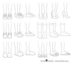 Anime sneakers drawing (page 1). How To Draw Anime Shoes Step By Step Animeoutline