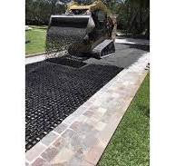 11 sq ft/4pcs Pack Permeable Pavers Grass Grid for Driveway, Patio RV Pad,  Stables, Gravel, Fire Lanes, Outdoors Road DIY, Load is up to 97000+ lbs ...