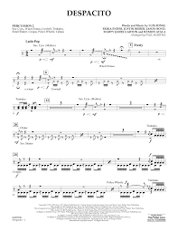 Print and download sheet music for despacito (remix) by luis fonsi & daddy yankee feat. Luis Fonsi Daddy Yankee Feat Justin Bieber Despacito Arr Paul Murtha Percussion 2 Sheet Music Download Pdf Score 375528
