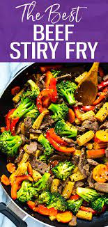This Is The Easiest Beef Stir Fry Recipe Out There With A Simple 2 Ingredient Sauce You Ll Likely Stir Fry Recipes Healthy Beef Stir Fry Recipes Beef Dinner