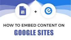 How to Embed Content on Google Site | elink.io - YouTube