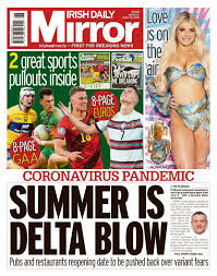 Gol trendline 2018 top de linha. Irish Daily Mirror 2021 06 28