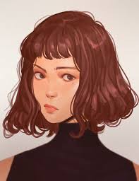 Miriam In 2020 Short Hair Drawing Cartoon Art Styles Cartoon Art