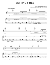 The Chainsmokers Setting Fires Sheet Music Notes Chords Sheet Music Sheet Music Notes Digital Sheet Music