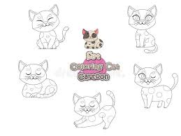 Either way, it makes for a lovely picture. Set Coloring The Cute Cartoon Cat Educational Game For Kids Vector Illustration With Cartoon Funny Animal Frame Stock Vector Illustration Of Play Farm 149671540