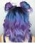 Short Pastel Blue And Purple Hair