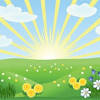 Cute sun hot summer cartoon design vector illustration. 1