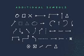 Boxes created by the box tool can be filled with football fields. Quarterback Keeper Character Symbols Interior Designer Logo Hipster Fonts