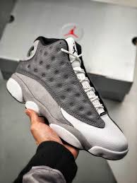 Nike Air Jordan 13 Atmosphere Grey 414571 016 Nike Shoes Jordans Mens Nike Shoes Shoes Sneakers Jordans