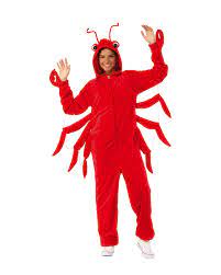 Red Lobster Costume Onesie For Adults Horror Shop Com