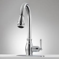 Hahn Pull Down Kitchen Faucet With Deck Plate Chrome Hahnchen