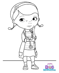 The moon and stars are no match for this spotted unicorn! Make Doctor Visits Fun Doc Mcstuffins Doc Mcstuffins Coloring Pages Doc Mcstuffins Birthday