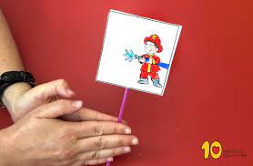 If you can't draw straight. Fireman Putting Out Fire Optical Illusion Craft 10 Minutes Of Quality Time