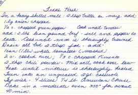 Maybe you would like to learn more about one of these? Texas Hash Recipe Handwritten Recipecurio Com
