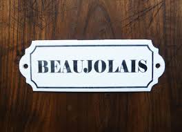 Beaujolais French Wine Enameled Plaque Vintage Wine Label Wine Storage French Atmosphere Retro Home Decor Gift For Wine Lover Cave A Vin French Retro Decoration