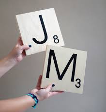 Here's an image with letter tiles from a vintage scrabble board game. How To Make Giant Scrabble Tile Table Numbers