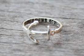 This Ring Is Made Of Sterling Silver And Is Hand Made When Ordered Ring Will Be Polished To Shine On Your Finge Anchor Jewelry Silver Anchor Ring Anchor Rings