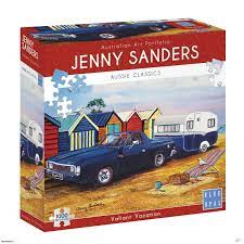 The game automatically saves each of your puzzles and makes it easy to navigate with zoom and movement options. Jenny Sanders Valiant Vacation 1000 Piece Jigsaw Puzzle Blue Opal