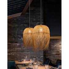 Rattan Pendant Lights Boho Lustre