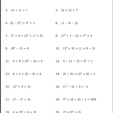 The order of operations worksheet maker will generate a printable worksheet of problems and an answer key. Math Worksheets Order Of Operations Or Pemdas