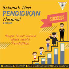 Hari pendidikan nasional diperingati setiap tanggal 2 mei, bertepatan dengan hari ulang tahun ki hadjar dewantara, pahlawan nasional yang dihormati sebagai bapak pendidikan nasional di indonesia. Lpm Mafaterna On Twitter Selamat Hari Pendidikan Nasional Hari Pendidikan Nasional Diperingati Setiap Tanggal 2 Mei Bertepatan Dengan Hari Ulang Tahun Ki Hadjar Dewantara Pahlawan Nasional Yang Dihormati Sebagai Bapak