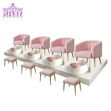 Speway Hot Sale Baby Pink No Plumbing Pedicure Chair With Pedicure Sinks Salon Interior Design Nail Salon Interior Nail Salon Interior Design