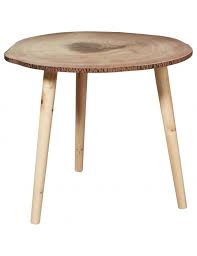 En cas de besoin, vous pourrez transformer un meuble d'appoint en table de nuit ou en meuble de salle de bain. Table D Appoint Scandinave Senk Beige Bois 67055bs