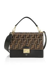 Free 2 day shipping and returns. Fendi Women S Kan I Leather Shoulder Bag Black Editorialist