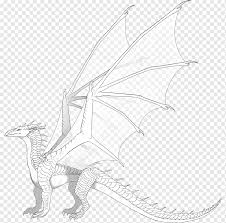 Download seketsa stiker cutting naga : Dragon Wikia Wings Of Fire Sketch Dragon Glass Dragon Monochrome Png Pngwing