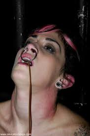 Kayden Faye gives a close-up of her pierced nipples and pussy after face  torture.