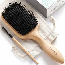 Handcrafted by the world's oldest brush maker. Hair Brush Chosin Boar Bristle Hair Brush Natural Wooden Boars Paddle Detangling Why Choose Chosin Boar Bristle Hair Brush Boar Hair Brush Best Hair Brush