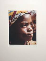 BRUCE BLUM SIGNED COLOR Photo Print (18"X 24")-"Girl with Red Paint "