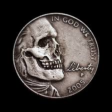 Skull Nickels Skull Art Skull Hobo Nickel