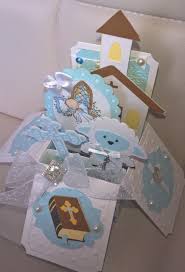 Perfect card for girls baptism, christening, first communion, confirmation, and any other religious celebration! Cricut Christening Baptism Box Card Christening Cards Handmade Craft Cards Hand Crafted Cards