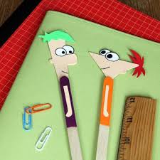 Phineas And Ferb Bookmarks Disney Crafts For Kids Disney Bookmarks Disney Crafts