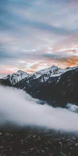 Clouds Mountains Sunset Nature 1080x2160 Wallpaper Landscape Wallpaper Sunset Nature Nature Photography