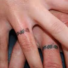 Wedding Date Tattoos Ring Tattoo Designs Wedding Band Tattoo Ring Finger Tattoos