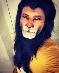Scar. Lion King. The original bad boy from Pride Rock. “I'm surrounded by  idiots.” Halloween (Mane by the amazing @makeupmitch)