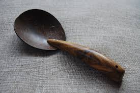 Handmade Coconut Shell Serving Spoon Scoop Ladle Spoon Kitchen Utensil Coconut Shell Crafts Coconut Shell Spoons Diy