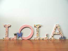 Neones personalizados con tu logotipo, texto o vector tanto para interior como para exterior. Idea Para Decorar Letras De Madera Con Decoupage