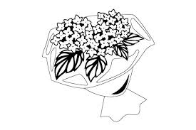 Freesvg.org offers free vector images in svg format with creative commons 0 license (public domain). Flower Bouquet With Hydrangeas And Leaves Svg Cut File By Creative Fabrica Crafts Creative Fabrica
